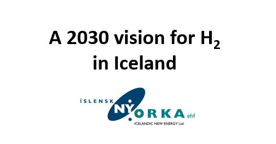 INE  introduces 2030 hydrogen vision for Iceland